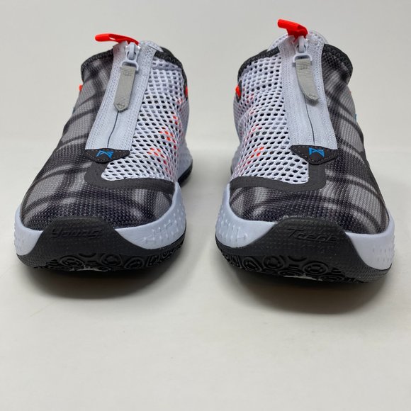 Nike Mens Paul George 4 Black Gray Plaid Low Top Zip Basketball Shoes Size 7 - Picture 2 of 6